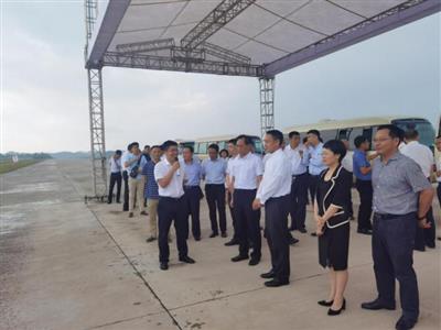 中国民用航空局调研组莅遂调研遂宁机场迁建推进工作